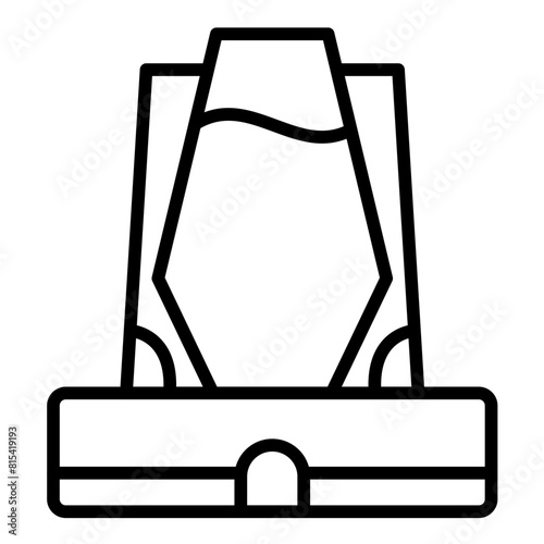 Blast Furnace vector icon. Can be used for Mettalurgy iconset.