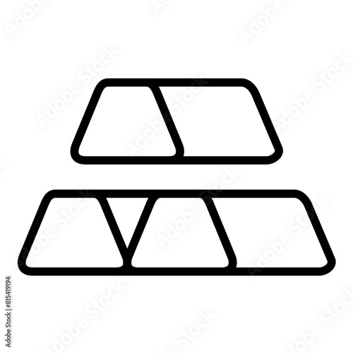 Pig Iron vector icon. Can be used for Mettalurgy iconset.