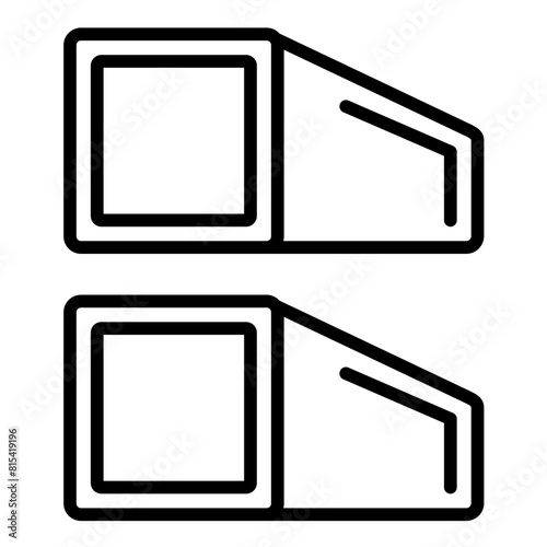 Square Hss vector icon. Can be used for Mettalurgy iconset. photo