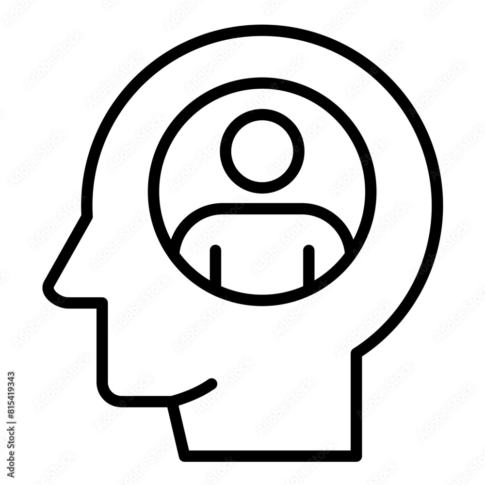 Personality vector icon. Can be used for Psychology iconset. Personality vector icon. Can be used for Psychology iconset.