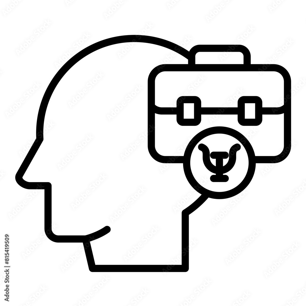 Occupational Psychology vector icon. Can be used for Psychology iconset. Occupational Psychology vector icon. Can be used for Psychology iconset.