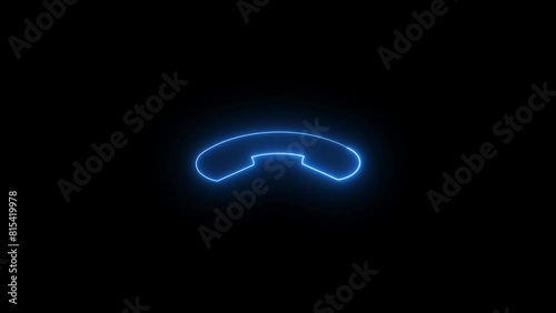  Telephone call icon Animation video.