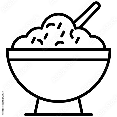 Porridge vector icon. Can be used for Nutrition iconset.
