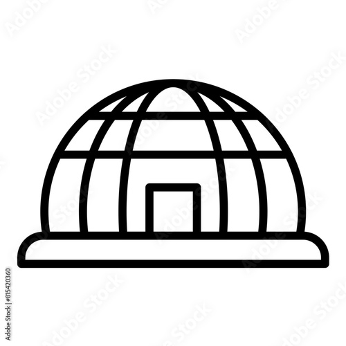 Geodesic Dome vector icon. Can be used for Trekking iconset.