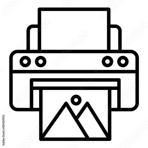 Print vector icon. Can be used for Printing iconset.