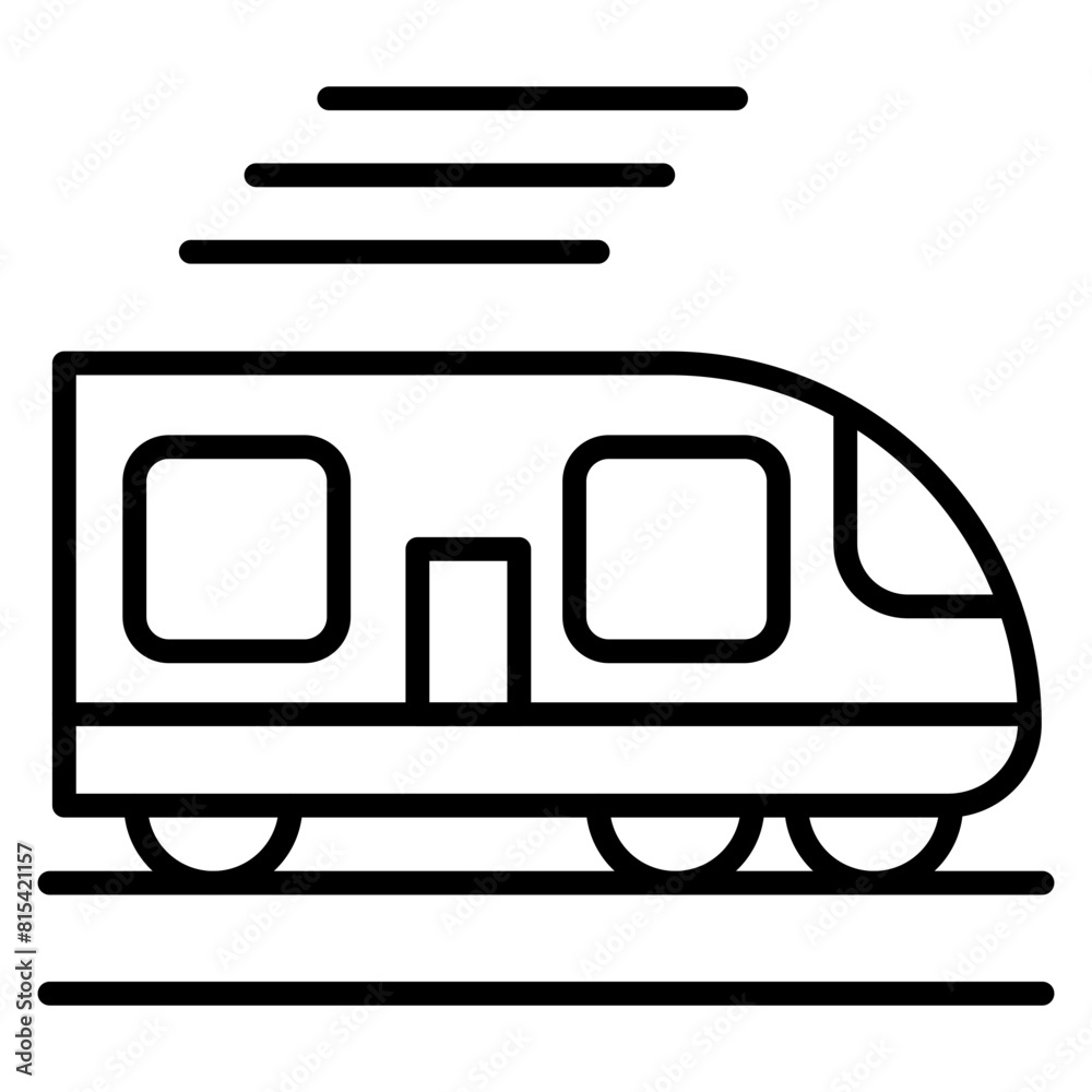 High Speed Train vector icon. Can be used for Railway iconset. High Speed Train vector icon. Can be used for Railway iconset.