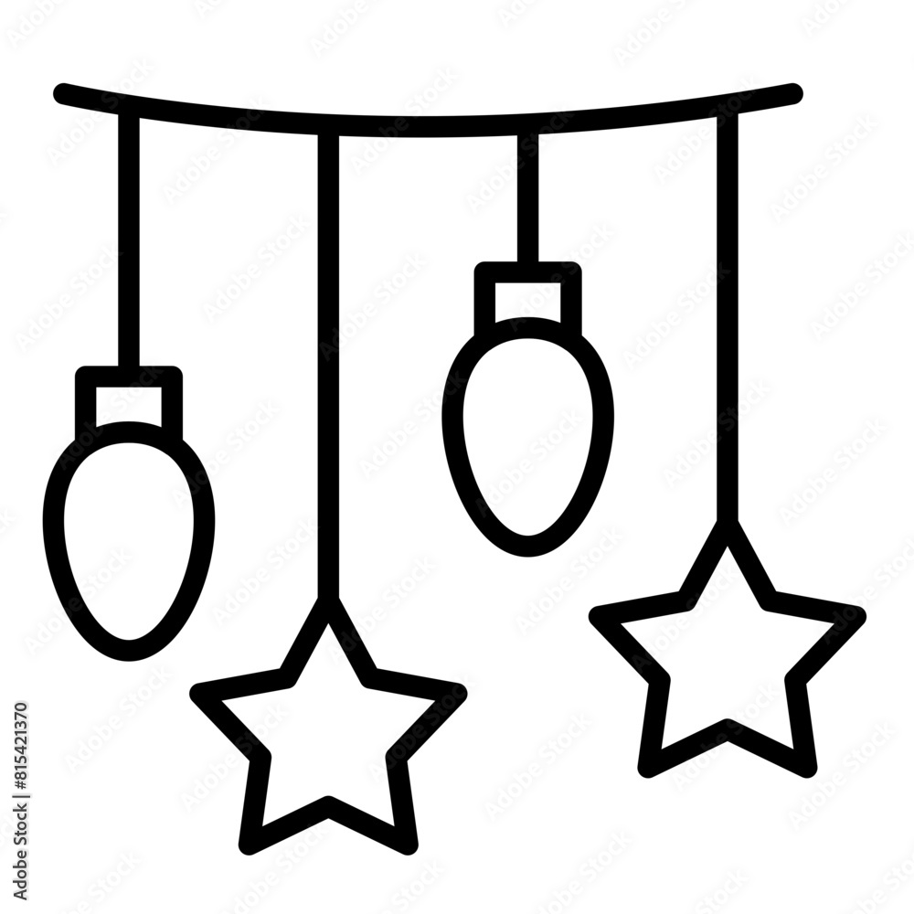 Garlands vector icon. Can be used for Carnival iconset. Garlands vector icon. Can be used for Carnival iconset.