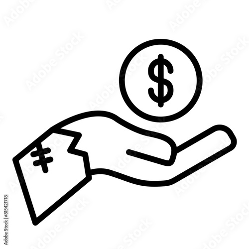 Beggar vector icon. Can be used for Homeless iconset.