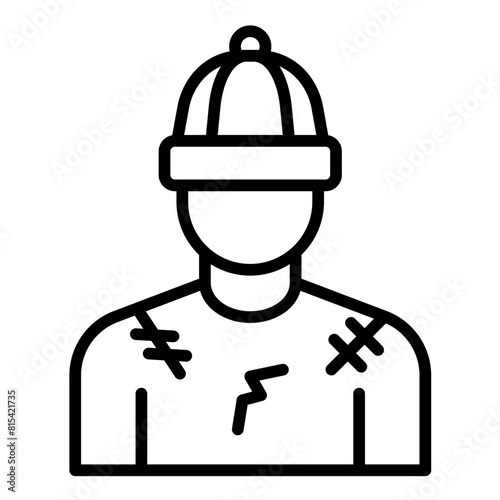 Poor vector icon. Can be used for Homeless iconset.