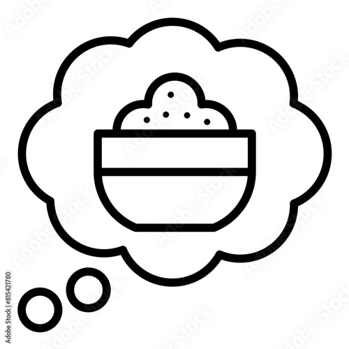 Hunger vector icon. Can be used for Homeless iconset.