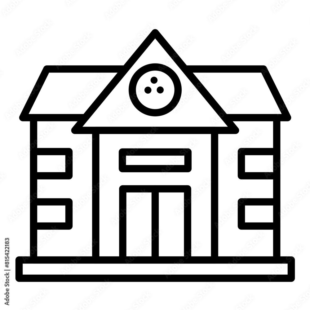 Clubhouse vector icon. Can be used for Golf iconset. Clubhouse vector icon. Can be used for Golf iconset.