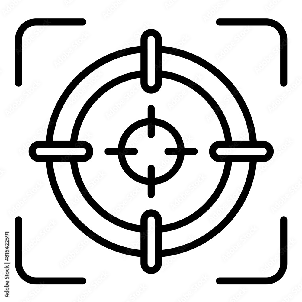 Target vector icon. Can be used for Shooting iconset. Target vector icon. Can be used for Shooting iconset.
