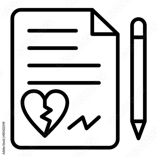 Divorce vector icon. Can be used for Child Adoption iconset.
