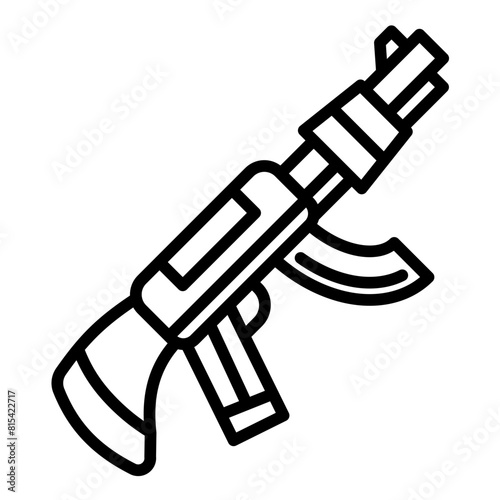 Rifle vector icon. Can be used for Shooting iconset.