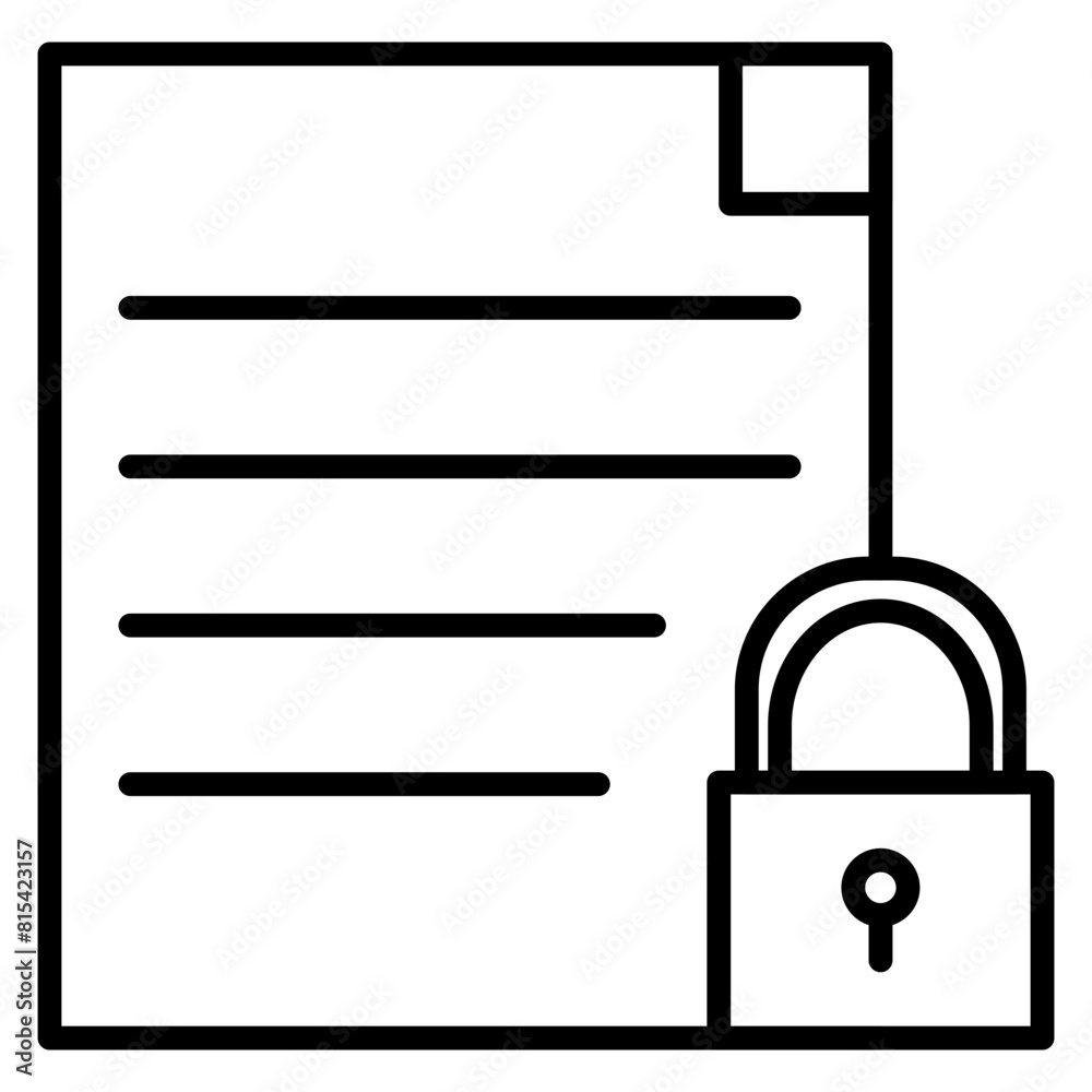 Confidential Project vector icon. Can be used for Crisis Mangement iconset.