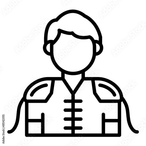 Prince vector icon. Can be used for Fairytale iconset.
