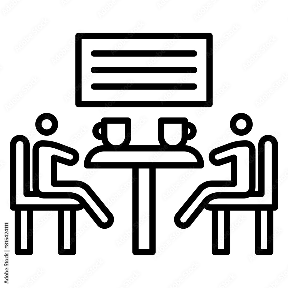 Meeting Space vector icon. Can be used for Coworking Space iconset. Meeting Space vector icon. Can be used for Coworking Space iconset.
