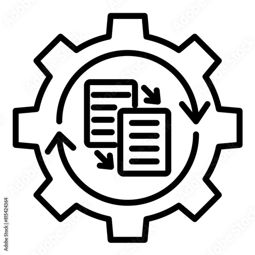 Data Processor vector icon. Can be used for Compliance And Regulation iconset.