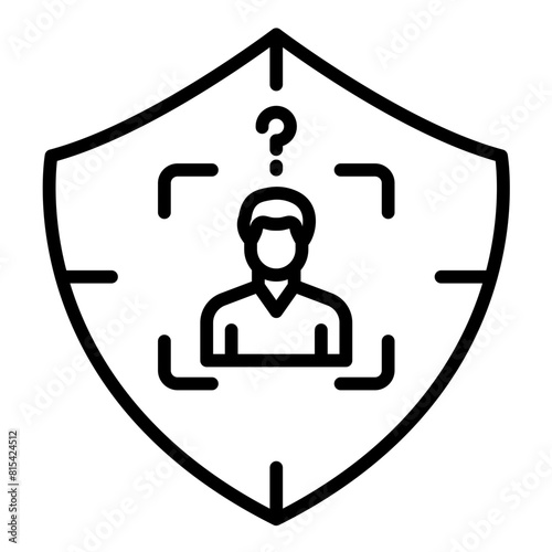 Pseudonymisation vector icon. Can be used for Compliance And Regulation iconset.