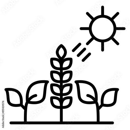 Climate vector icon. Can be used for Agriculture iconset.