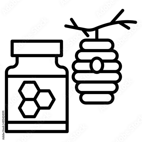 Honey vector icon. Can be used for Agriculture iconset.