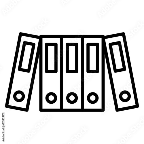 Binders Folder vector icon. Can be used for Documents And Files iconset.