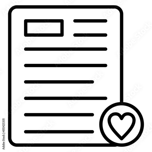 Favourite File vector icon. Can be used for Documents And Files iconset.