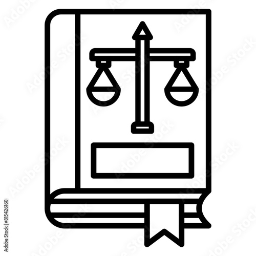 Law Book vector icon. Can be used for Human Rights iconset.