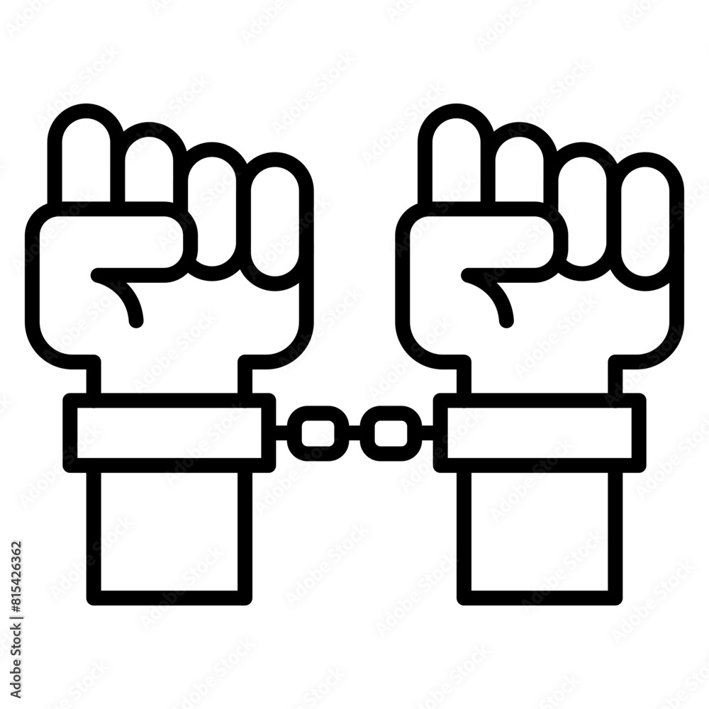 Slavery vector icon. Can be used for Human Rights iconset. Slavery vector icon. Can be used for Human Rights iconset.