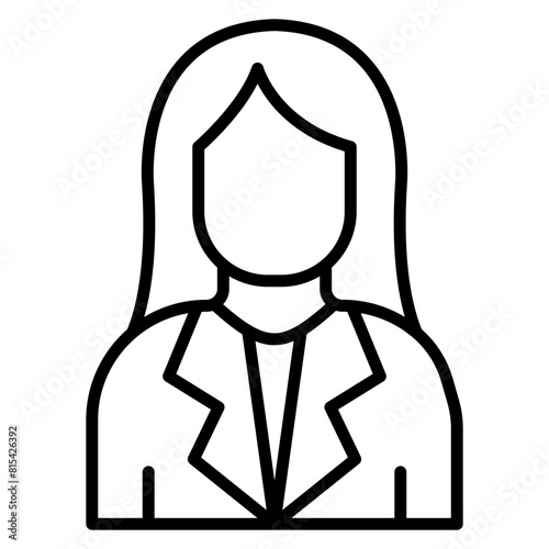 Women vector icon. Can be used for Human Rights iconset.