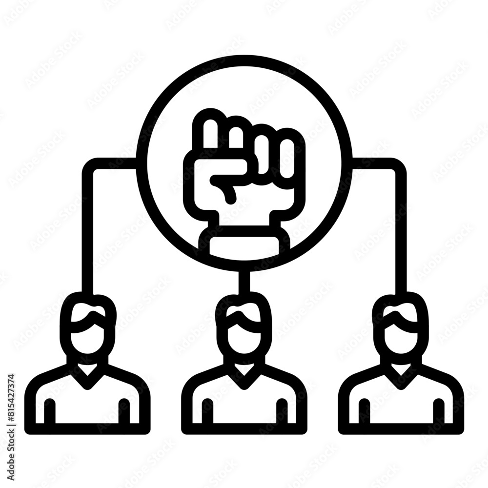 Team Empowerment vector icon. Can be used for Teamwork iconset. Team Empowerment vector icon. Can be used for Teamwork iconset.
