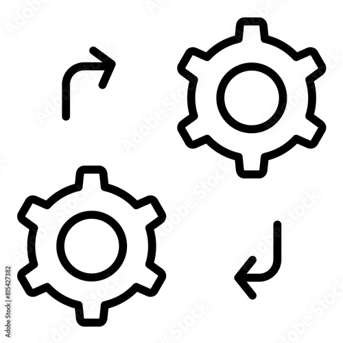 Synchronization vector icon. Can be used for Teamwork iconset.