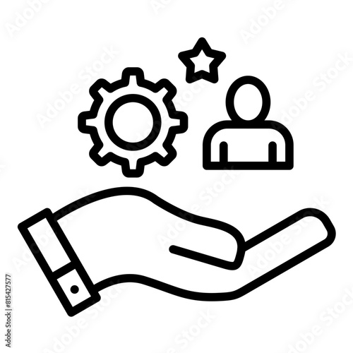 Responsibility vector icon. Can be used for Core Values iconset.