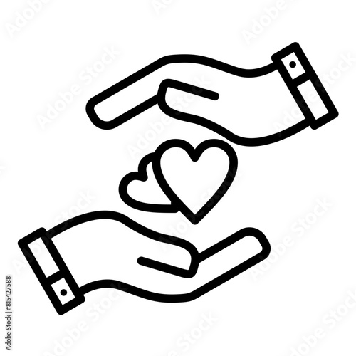 Kindness vector icon. Can be used for Core Values iconset.