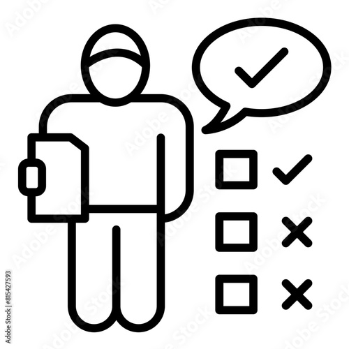 Accountability vector icon. Can be used for Core Values iconset.