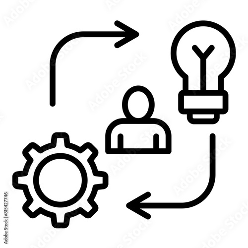 Initiative vector icon. Can be used for Core Values iconset.