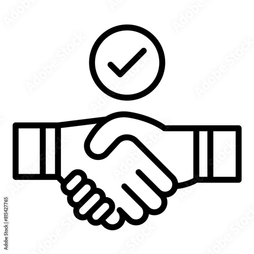 Trust vector icon. Can be used for Core Values iconset.