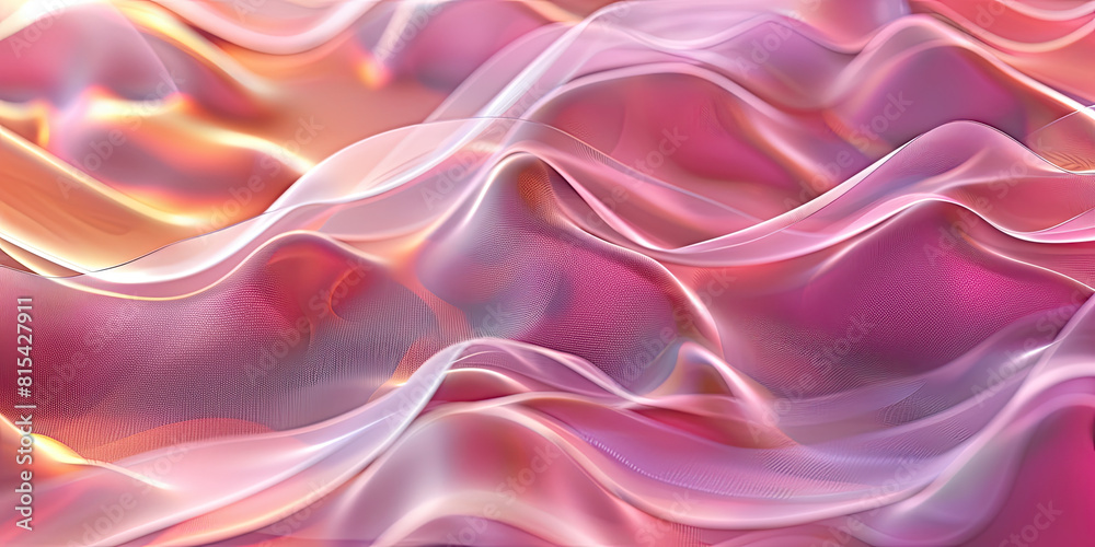 Fototapeta premium Wavy background lines, flowing pattern backdrop neon futuristic design elements, abstract textured backgrounds, generated ai