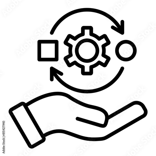 Adaptability vector icon. Can be used for Personal Growth iconset.