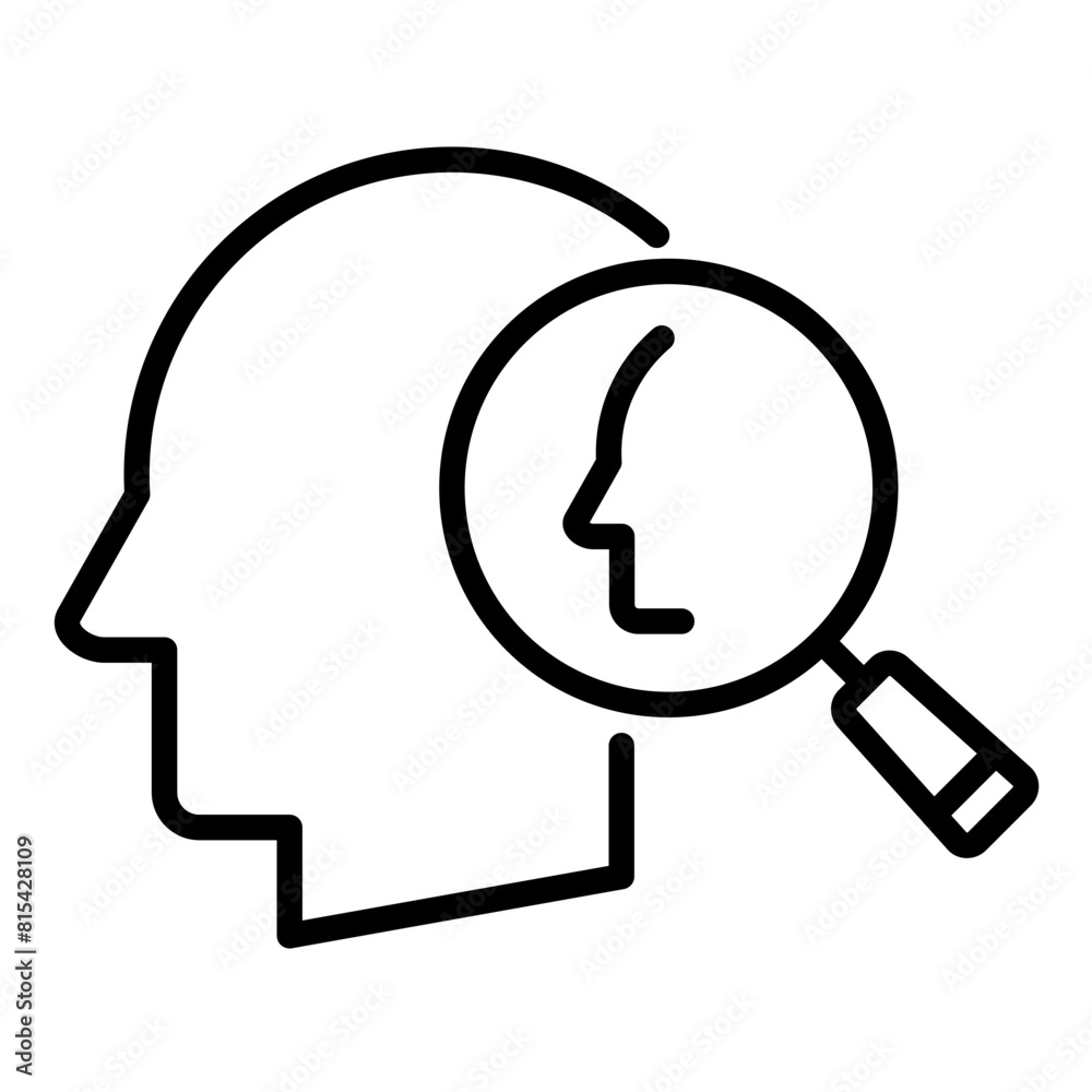 Introspection vector icon. Can be used for Personal Growth iconset. Introspection vector icon. Can be used for Personal Growth iconset.