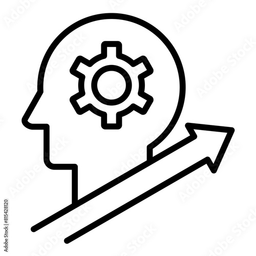 Mindset Shift vector icon. Can be used for Personal Growth iconset.