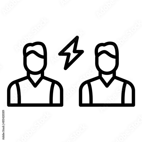 Conflict Resolution vector icon. Can be used for Project Assesment iconset.