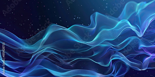 Wavy background lines, flowing pattern backdrop neon futuristic design elements, abstract textured backgrounds, generated ai © dan