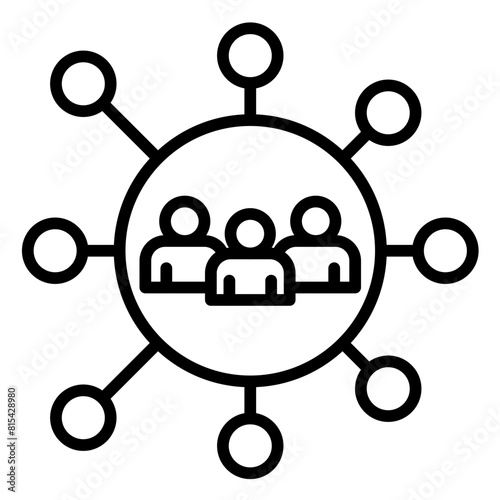 Community Outreach vector icon. Can be used for Charity iconset.