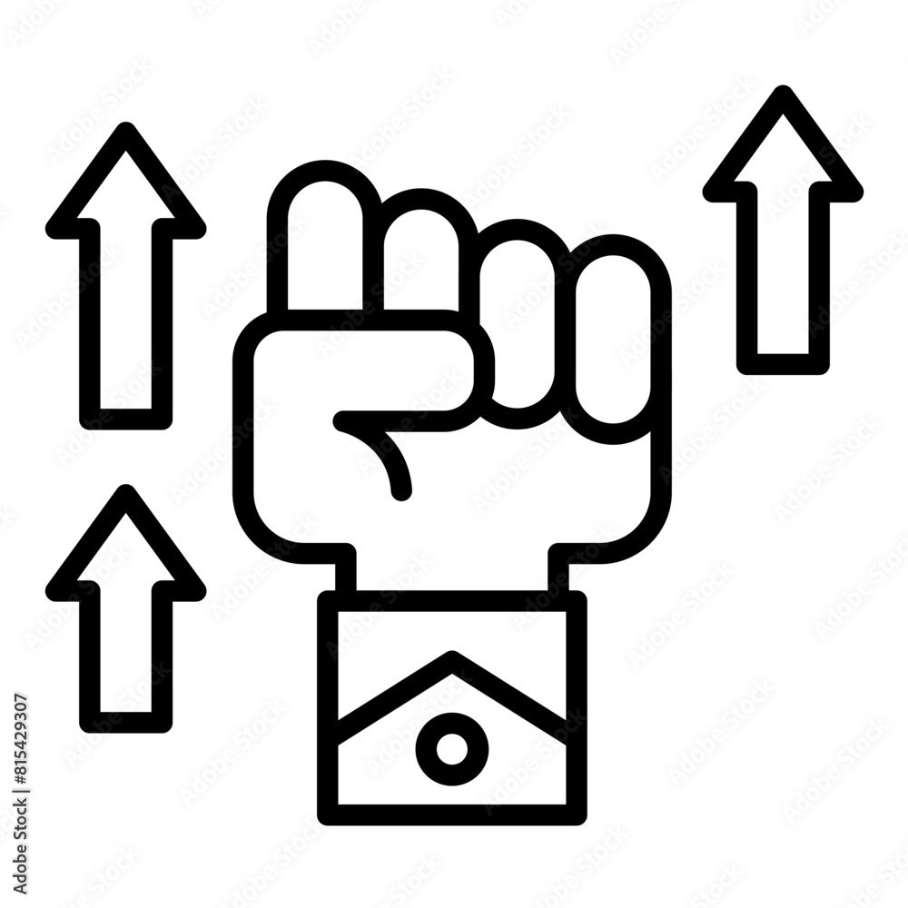 Empowerment vector icon. Can be used for Survey iconset. Empowerment vector icon. Can be used for Survey iconset.
