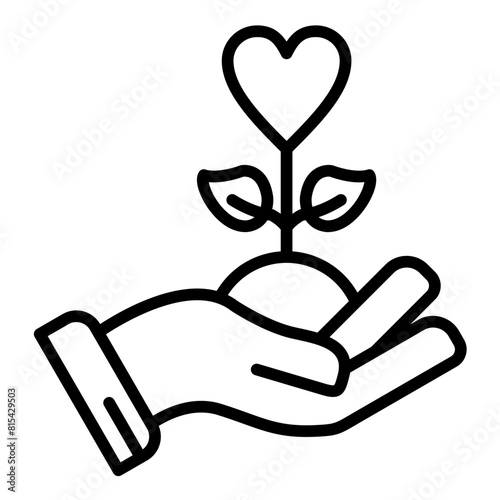 Philanthropy vector icon. Can be used for Survey iconset.