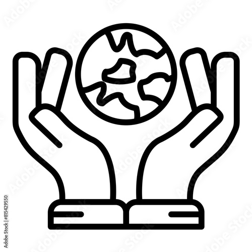 Caring Circle vector icon. Can be used for Survey iconset.