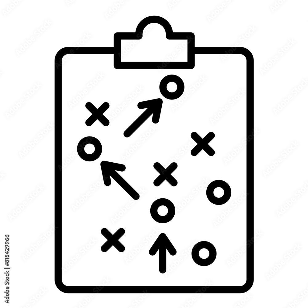 Strategic Planning vector icon. Can be used for Business Performance iconset.