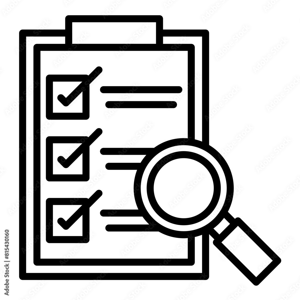 Inspection vector icon. Can be used for Mass Production iconset. Inspection vector icon. Can be used for Mass Production iconset.
