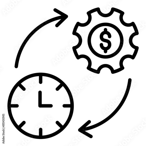 Efficiency vector icon. Can be used for Mass Production iconset.